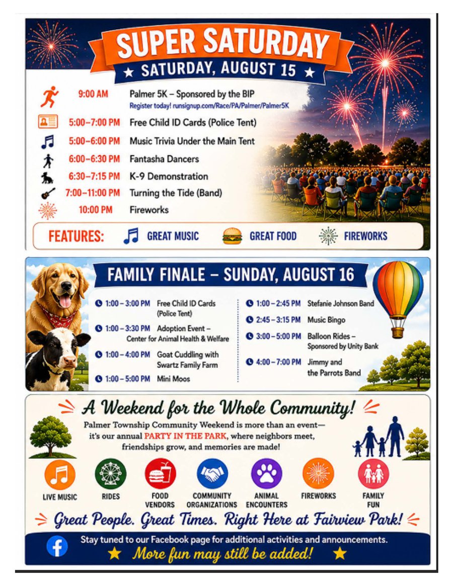 Palmer Community Weekend